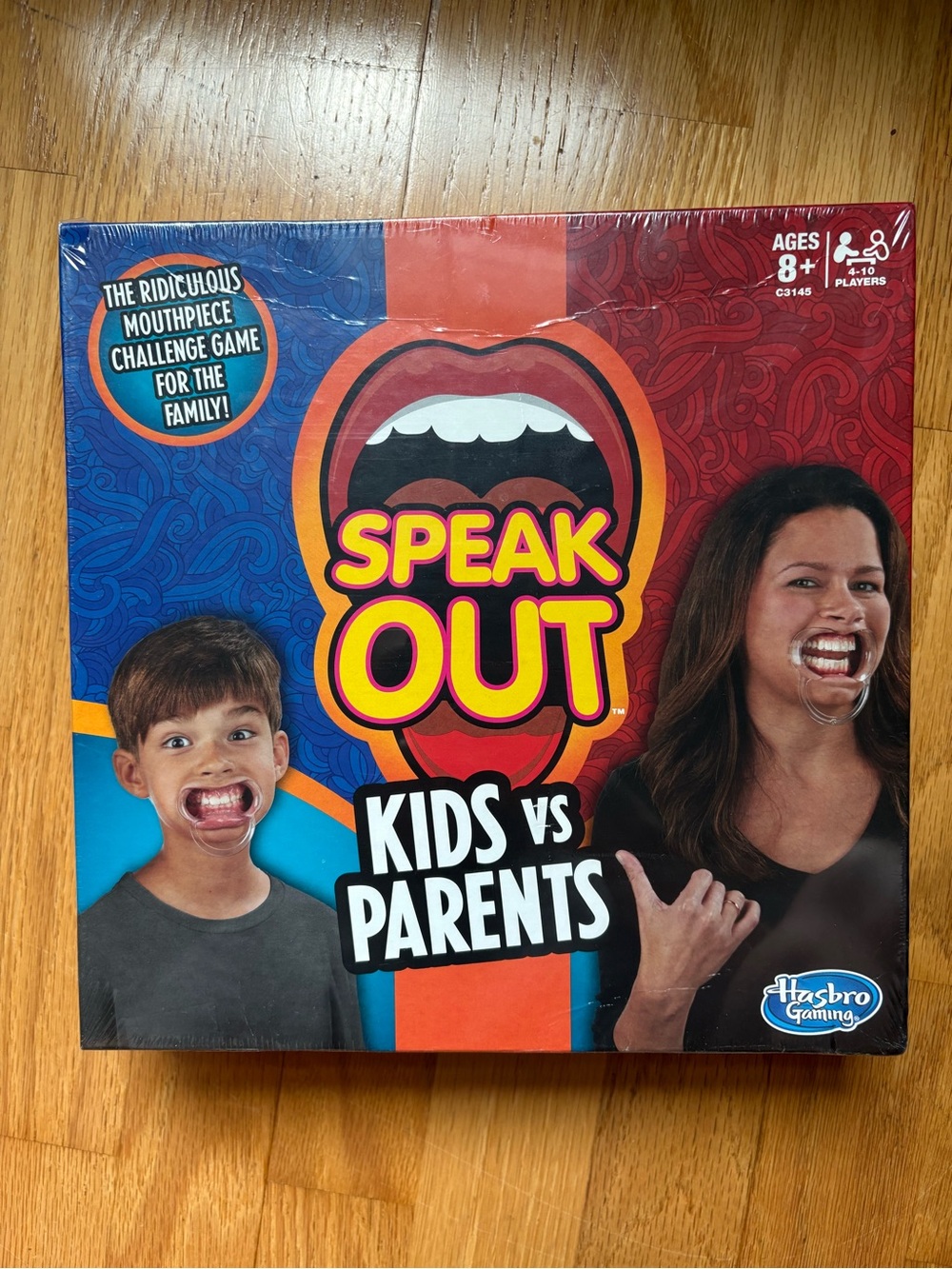 Hasbro Speak Out Kids vs Parents Party Game - Red, Blue